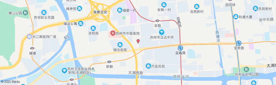 苏州教师新村_公交站地图_苏州公交_妙搜公交查询2024