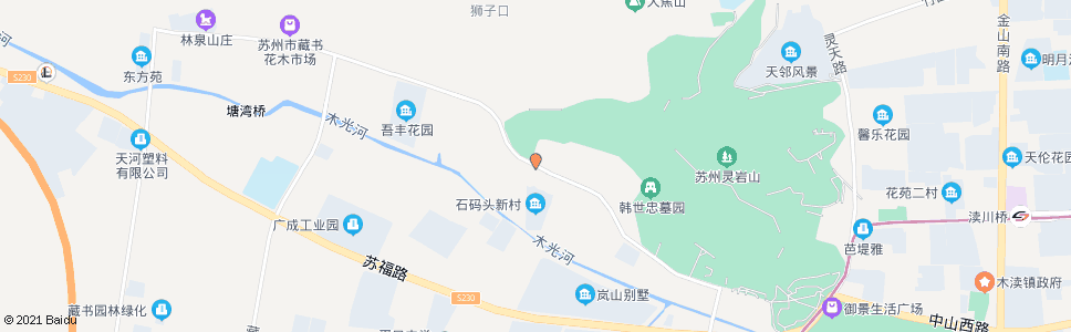 苏州穹灵路前峰村_公交站地图_苏州公交_妙搜公交查询2024