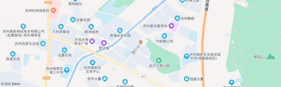 苏州龙山路青城山路南_公交站地图_苏州公交_妙搜公交查询2024