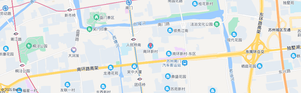 苏州南环新村(汽车南站西)_公交站地图_苏州公交_妙搜公交查询2024