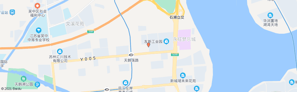 苏州溪霞路友翔路北_公交站地图_苏州公交_妙搜公交查询2024