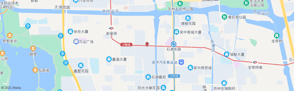 苏州石湖西路长蠡路东_公交站地图_苏州公交_妙搜公交查询2024