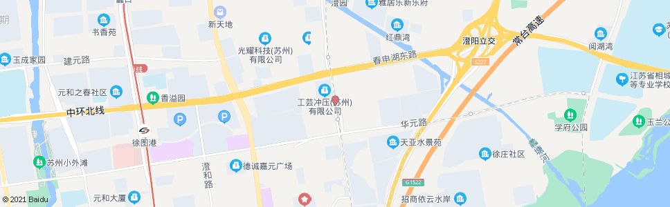 苏州澄阳路华元路北_公交站地图_苏州公交_妙搜公交查询2024