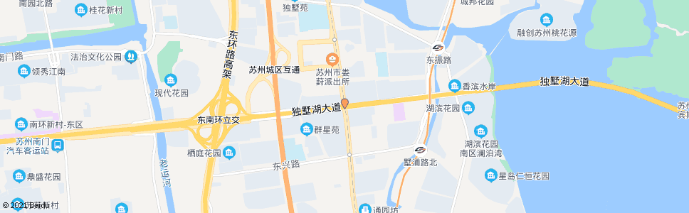 苏州独墅湖大道通园路_公交站地图_苏州公交_妙搜公交查询2024