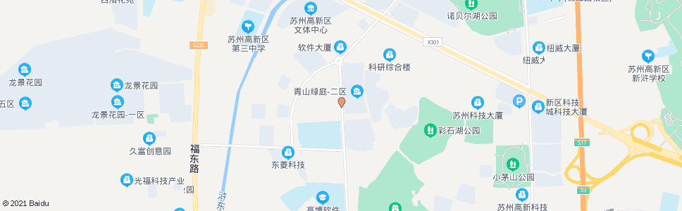 苏州青山路龙山桥_公交站地图_苏州公交_妙搜公交查询2024