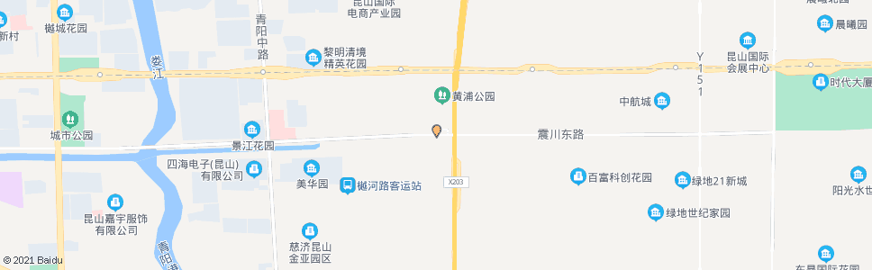 苏州震川路黄浦江路_公交站地图_苏州公交_妙搜公交查询2024