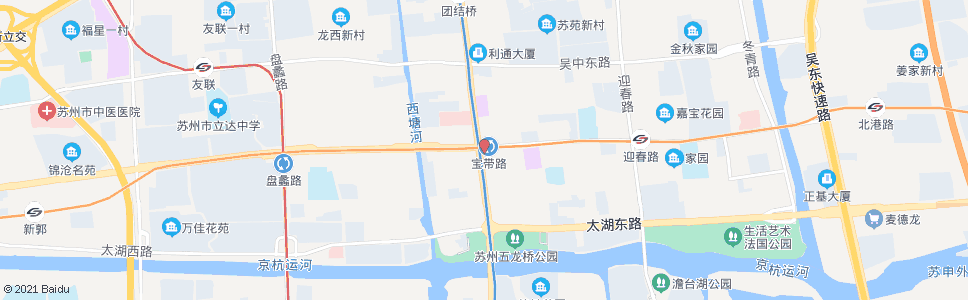 苏州月浜街宝带路南_公交站地图_苏州公交_妙搜公交查询2024