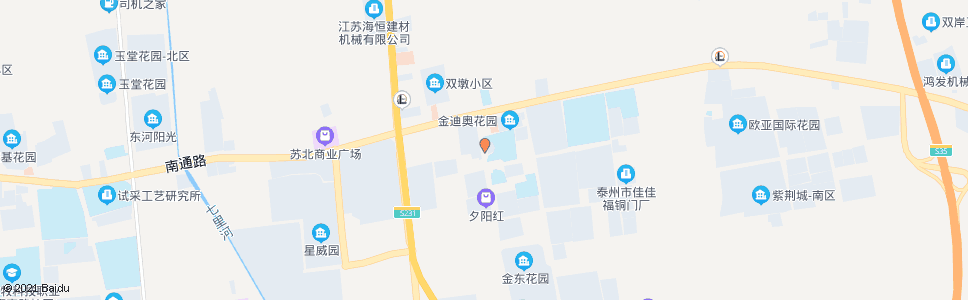 泰州京泰路街道办_公交站地图_泰州公交_妙搜公交查询2024