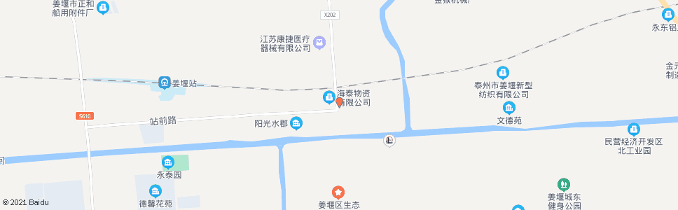 泰州车友大酒店_公交站地图_泰州公交_妙搜公交查询2024