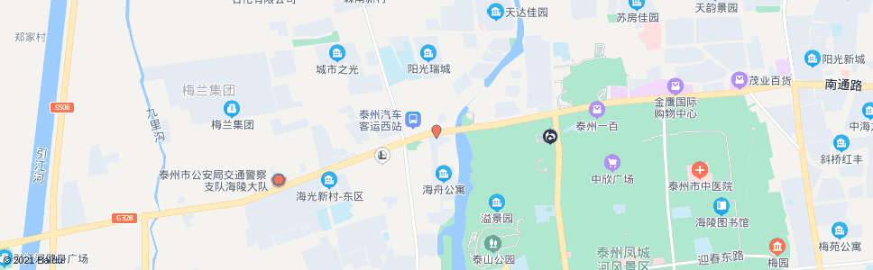 泰州海舟市场_公交站地图_泰州公交_妙搜公交查询2024