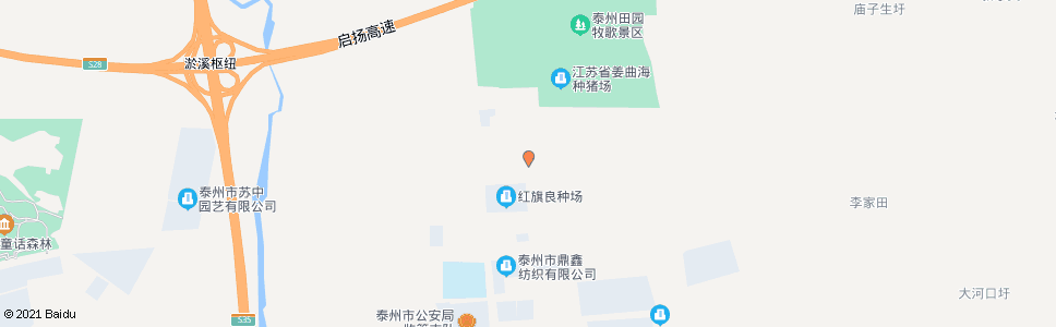 泰州红旗农场老场部_公交站地图_泰州公交_妙搜公交查询2024