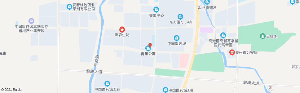 泰州怡乐食坊_公交站地图_泰州公交_妙搜公交查询2024