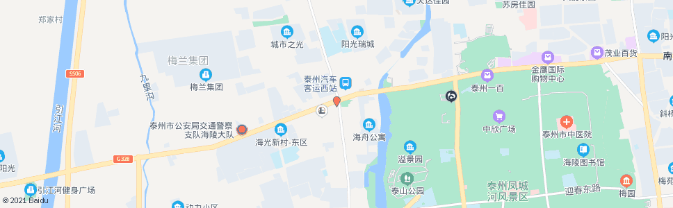 泰州建设银行_公交站地图_泰州公交_妙搜公交查询2024