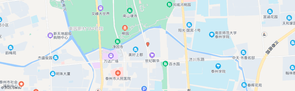 泰州莲花八号区西门_公交站地图_泰州公交_妙搜公交查询2024