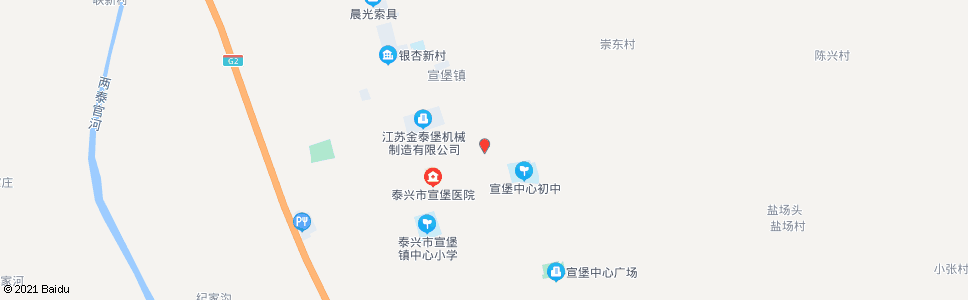 泰州洪泉医院(黄山路)_公交站地图_泰州公交_妙搜公交查询2024