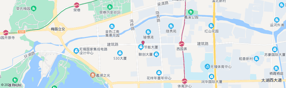 无锡鸿桥路(建筑路)_公交站地图_无锡公交_妙搜公交查询2024