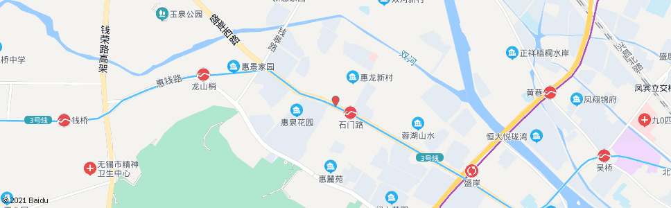 无锡惠华新村(公交驾培中心石门路)_公交站地图_无锡公交_妙搜公交查询2024