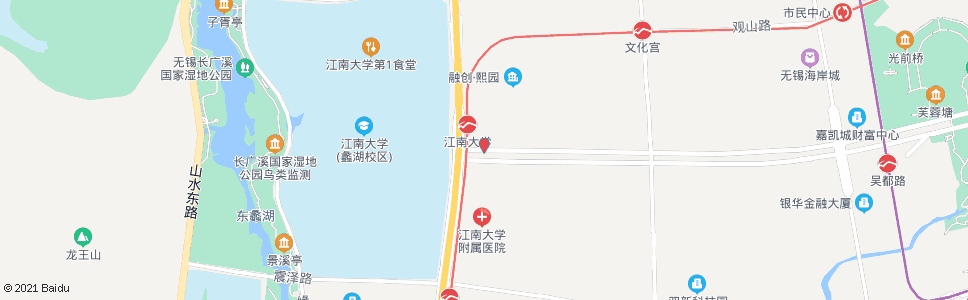 无锡蠡湖大道(吴都路)_公交站地图_无锡公交_妙搜公交查询2024