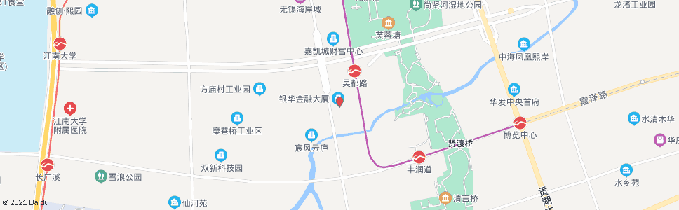 无锡吉祥桥(江苏银行)_公交站地图_无锡公交_妙搜公交查询2024