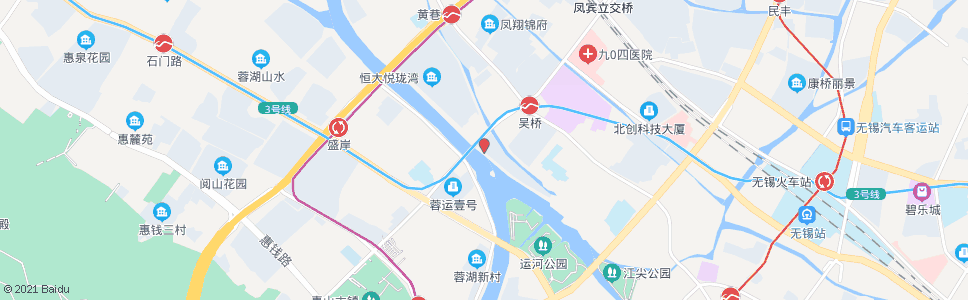 无锡古运河小区_公交站地图_无锡公交_妙搜公交查询2024