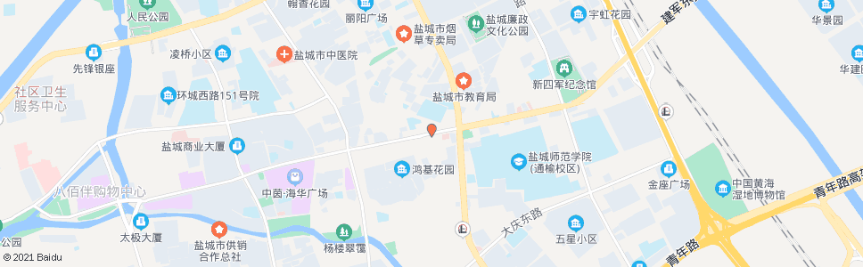 盐城建军路_公交站地图_盐城公交_妙搜公交查询2024