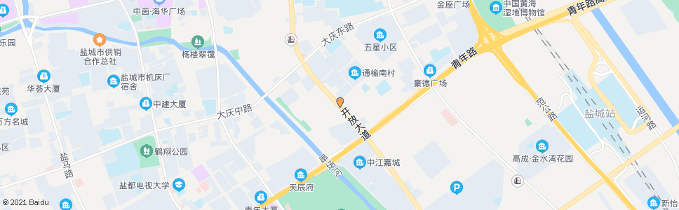 盐城跃进路_公交站地图_盐城公交_妙搜公交查询2024