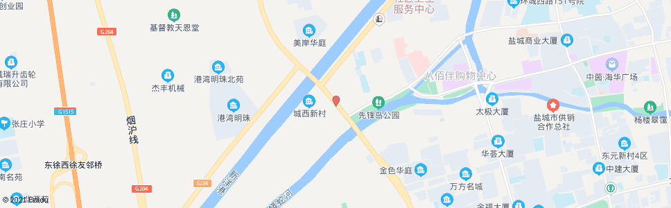 盐城黄海路西环路口_公交站地图_盐城公交_妙搜公交查询2024