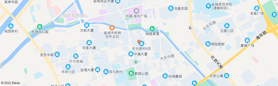 盐城怡景花园城(双元路)_公交站地图_盐城公交_妙搜公交查询2024