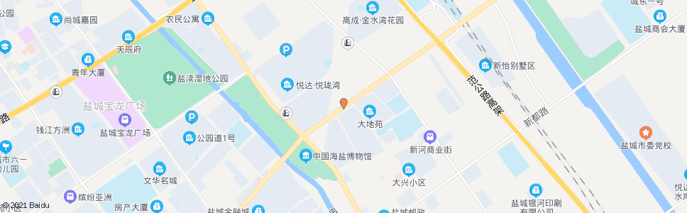 盐城兴业路口_公交站地图_盐城公交_妙搜公交查询2025