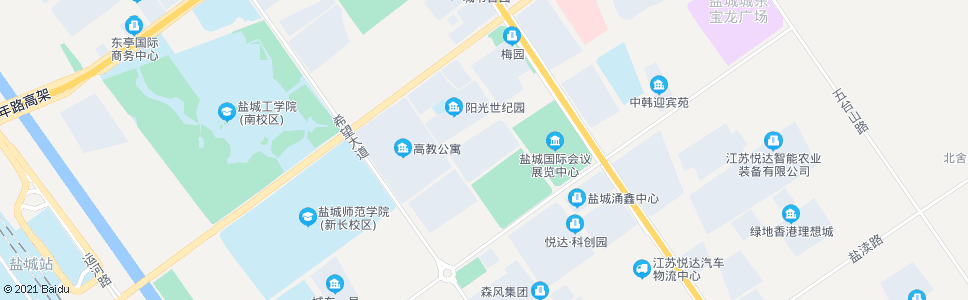 盐城经济技术开发区管委会(北)_公交站地图_盐城公交_妙搜公交查询2024