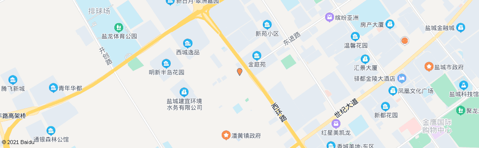 盐城东进路西环路口_公交站地图_盐城公交_妙搜公交查询2024