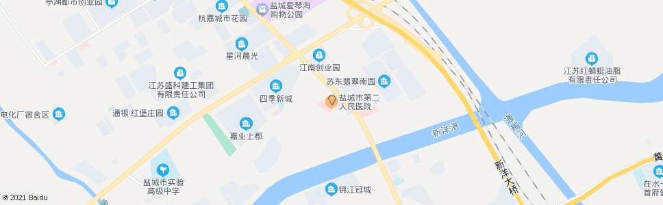 盐城县医院_公交站地图_盐城公交_妙搜公交查询2024