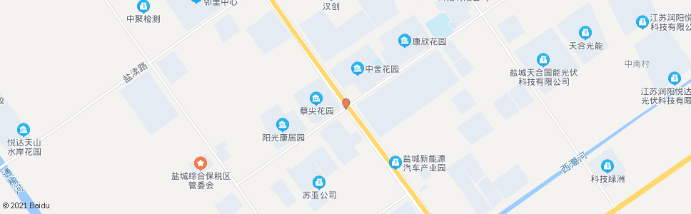 盐城赣江路东环路(东)_公交站地图_盐城公交_妙搜公交查询2024