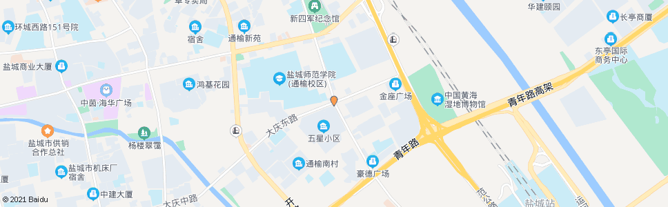 盐城大庆东路文港路口_公交站地图_盐城公交_妙搜公交查询2024