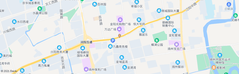 扬州江阳西路邗江中路_公交站地图_扬州公交_妙搜公交查询2024