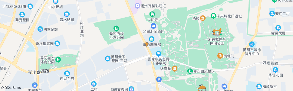 扬州蜀冈西峰_公交站地图_扬州公交_妙搜公交查询2024