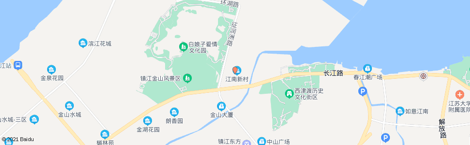 镇江江南新村(江南幼儿园)_公交站地图_镇江公交_妙搜公交查询2024