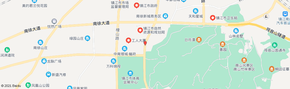 镇江江科大南校区西门_公交站地图_镇江公交_妙搜公交查询2024