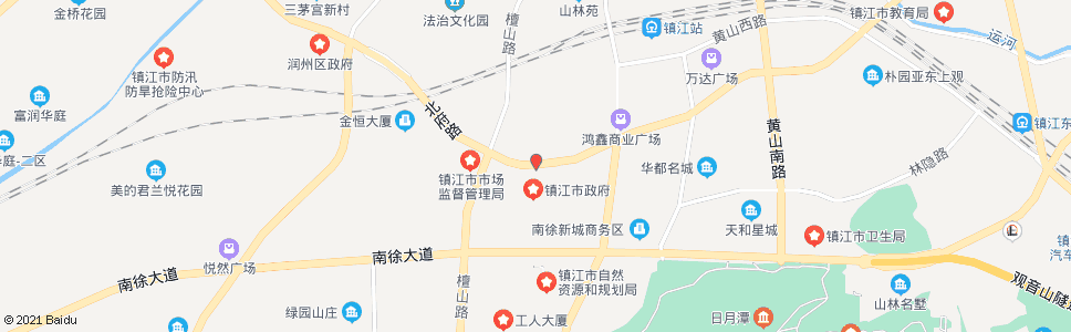 镇江西新村_公交站地图_镇江公交_妙搜公交查询2024