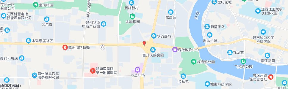 赣州东江源大道路口_公交站地图_赣州公交_妙搜公交查询2024