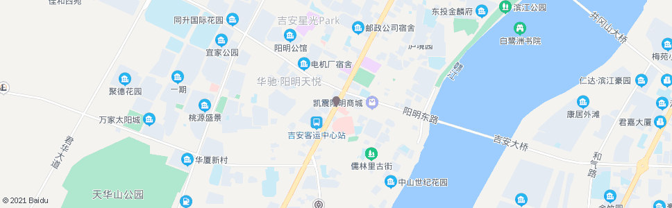 吉安阳明路(附属医院)_公交站地图_吉安公交_妙搜公交查询2024