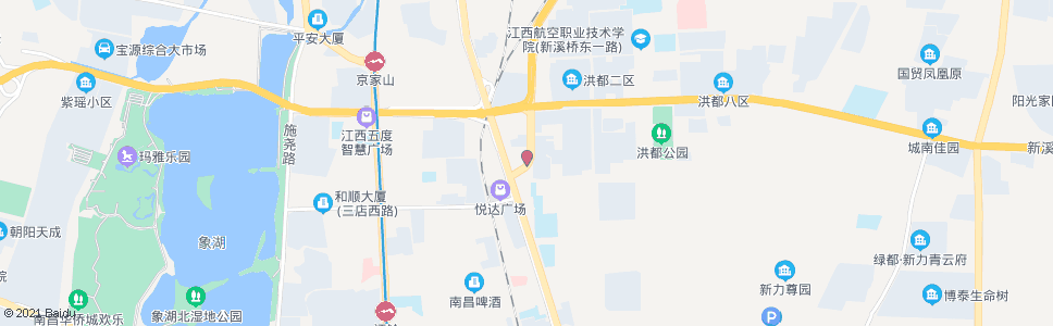 南昌洪都南大道南口(市第五医院)_公交站地图_南昌公交_妙搜公交查询2024