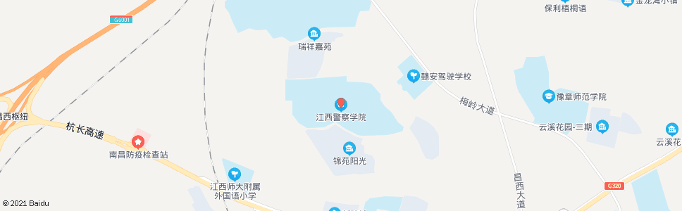 南昌江西警察学院_公交站地图_南昌公交_妙搜公交查询2024