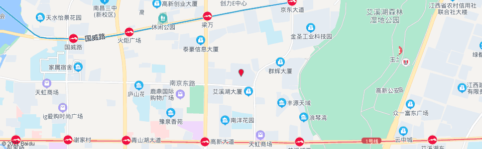 南昌青春家园_公交站地图_南昌公交_妙搜公交查询2024