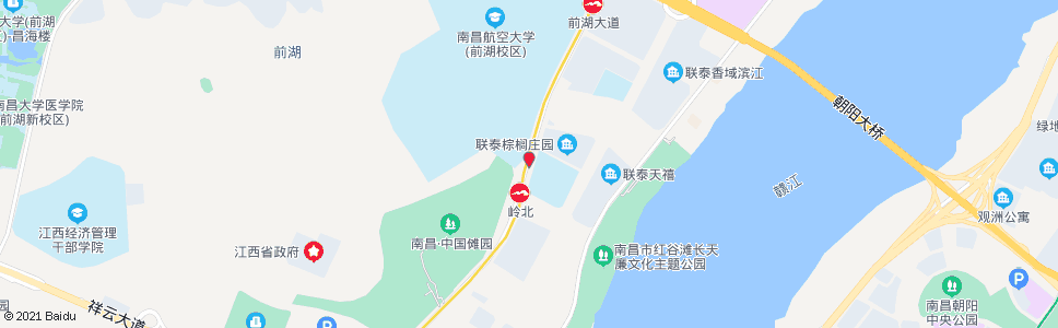 南昌岭北村_公交站地图_南昌公交_妙搜公交查询2024