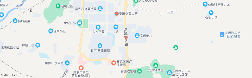 萍乡安源新村_公交站地图_萍乡公交_妙搜公交查询2024