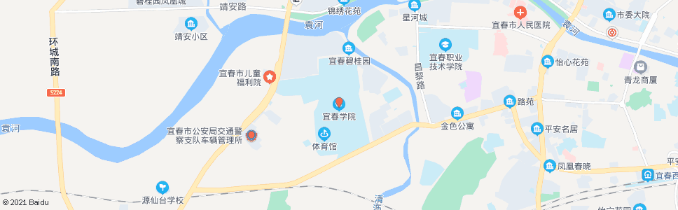 宜春学院西校区_公交站地图_宜春公交_妙搜公交查询2024