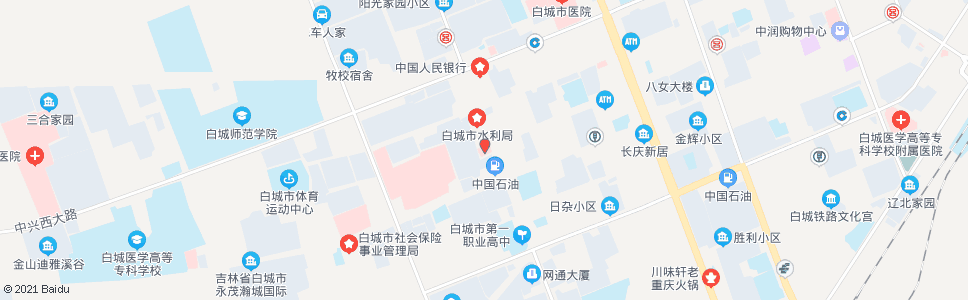 白城整骨医院_公交站地图_白城公交_妙搜公交查询2024