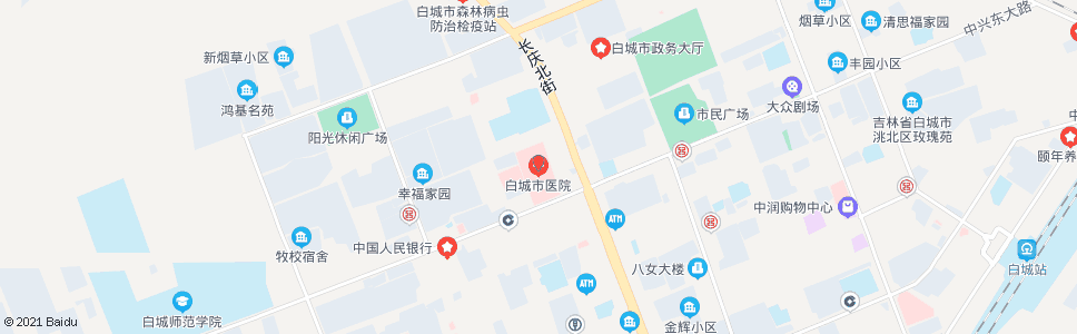 白城市医院_公交站地图_白城公交_妙搜公交查询2024