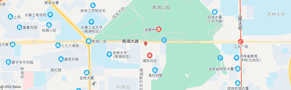 长春南湖新村_公交站地图_长春公交_妙搜公交查询2025